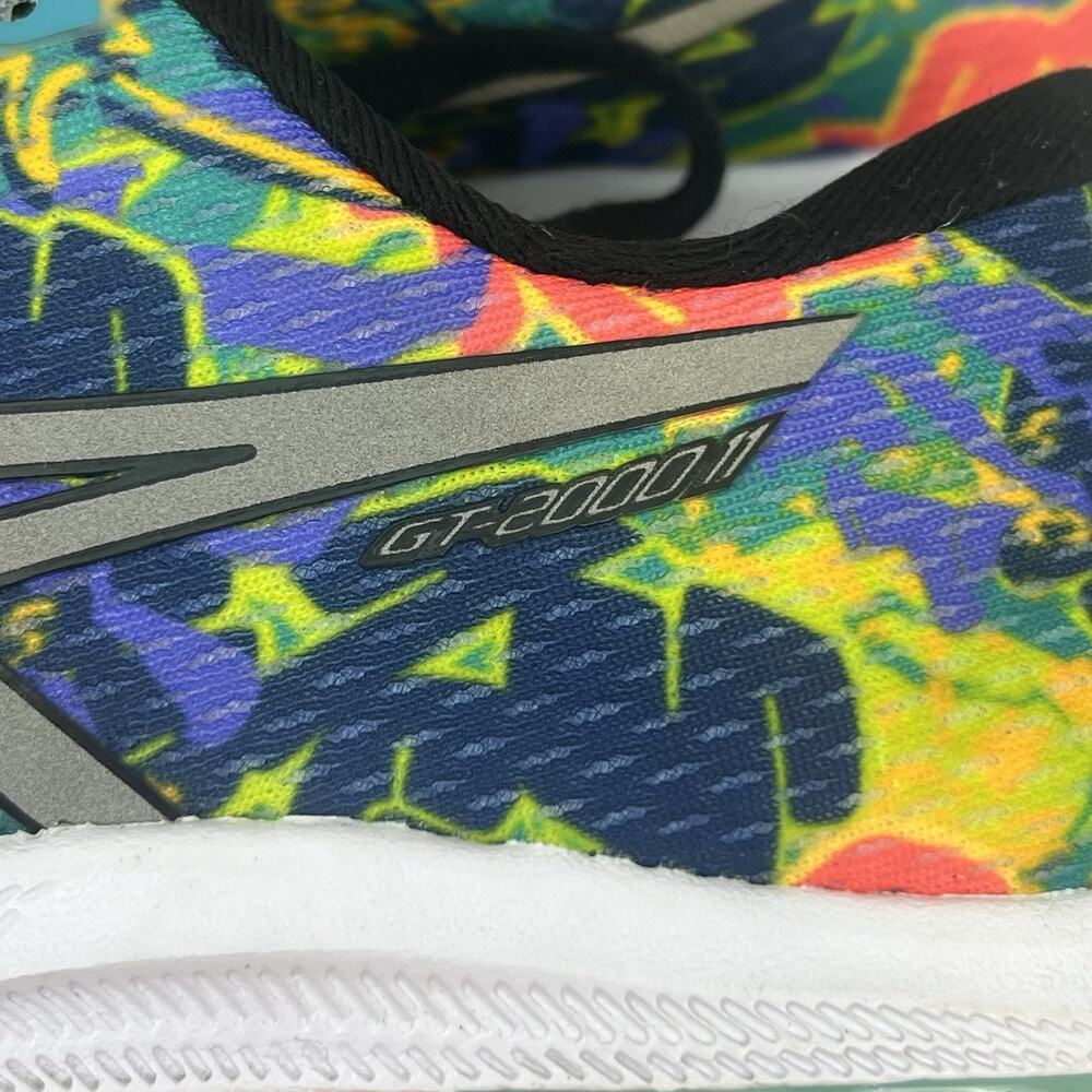 ASICS GT-2000 11 Women 8 Running Mesh Shoes Floral Multicolor FF Blast 1012B444 - Picture 7 of 12